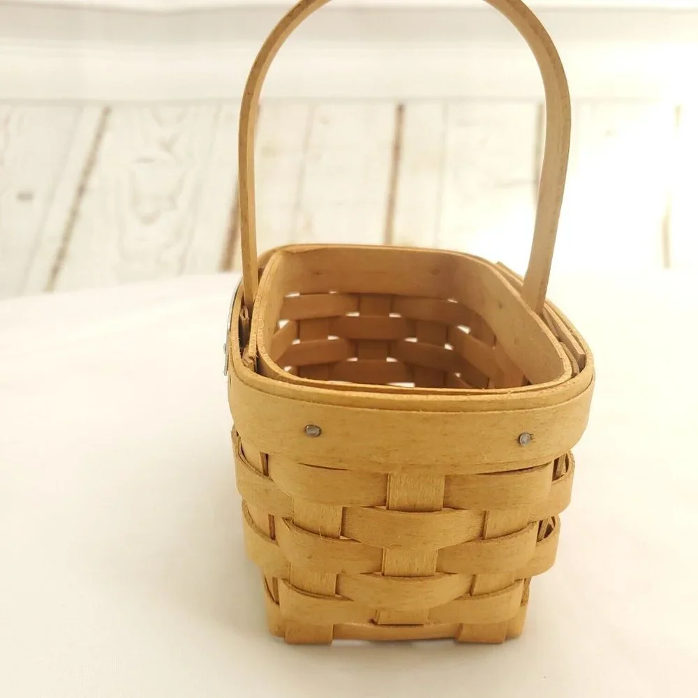 Longaberger Brown Single Handle Handwoven 2006 Hostess Appreciation Basket